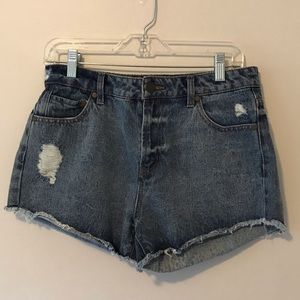 Refuge Distressed Denim Jean Shorts